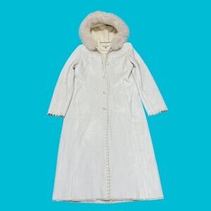 Y2K Wilson’s Leather Fur Hooded Maxi Length Coat